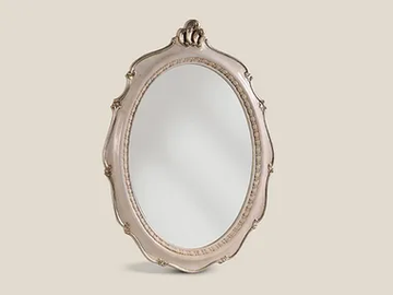 5475 - Framed oval wooden mirror by Tarocco Vaccari Group - view 2
